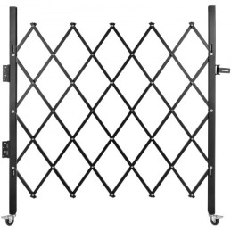 Enkelt foldesikkerhedsport, 48 "H x 66" W Folding Door Gate, stålaftale Sikkerhedsport, fleksibel ekspanderende sikkerhedsport,