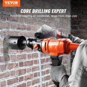 Diamond Core Drill Machine Handheld Concrete Core Drill Rig 4in Bit 1500W