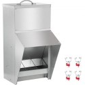 Galvanized Poultry Feeder Holds 11.5lbs of Feed Chicken Feeders No Waste 6.3x8.3x12.9in Hanging Chicken Feeder with Lid