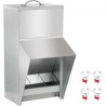 Galvanized Poultry Feeder Holds 11.5lbs of Feed Chicken Feeders No Waste 6.3x8.3x12.9in Hanging Chicken Feeder with Lid
