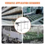 Belt Conveyor, 59 x 15.7 inch Conveyor Table, Heavy Duty Stainless Steel Motorized Belt Conveyor for Inkjet Coding Applications 