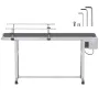 Belt Conveyor, 59 x 15.7 inch Conveyor Table, Heavy Duty Stainless Steel Motorized Belt Conveyor for Inkjet Coding Applications 
