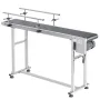 Belt Conveyor, 59 x 15.7 inch Conveyor Table, Heavy Duty Stainless Steel Motorized Belt Conveyor for Inkjet Coding Applications 