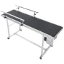 Belt Conveyor, 59 x 15.7 inch Conveyor Table, Heavy Duty Stainless Steel Motorized Belt Conveyor for Inkjet Coding Applications 