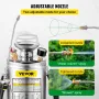 Stainless Steel Sprayer 4L Household Gardening and Floor Cleaning Sprayer, Suitable for the Current Neds of Industry, Agricultur