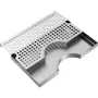 Kegerator Beer Drip Tray, 304 Stainless Steel Keg Drip Trays with 4 Non-Slip Rubber Pads and Detachable Cover, Heat / Cold Resis