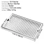 Beer Drip Tray, 304 Stainless Steel Kegerator Drip Trays with 4 Non-Slip Rubber Pads and Detachable Cover, Heat / Cold Resistant