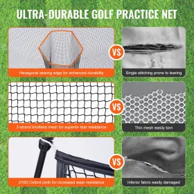 Golf Practice Hitting Net, Huge 10.8x7ft Golf Net, Personal Driving Range for Indoor Outdoor Use, Portable Home Golf Aid Net wit