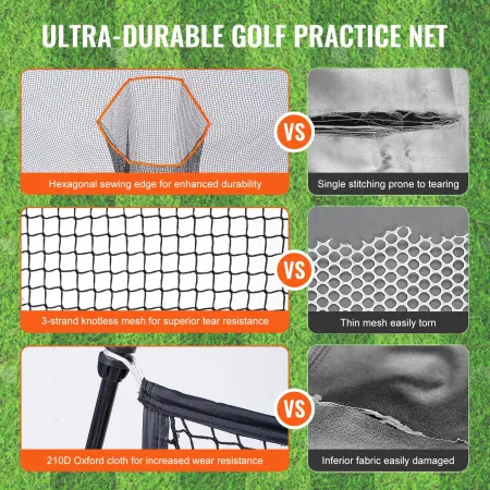 Golføvelse rammer netto, enorm 10,8x7ft golfnet, personlig