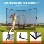 Golf Practice Hitting Net, Huge 10.8x7ft Golf Net, Personal Driving Range for Indoor Outdoor Use, Portable Home Golf Aid Net wit