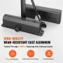 Door Closer, Automatic Door Closer Commercial or Residential Use for Door Weights 150 kg, Adjustable Size Hydraulic Buffer Door 
