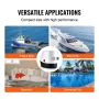 Bilge Pump, 750GPH 12V Automatic Submersible Boat Bilge Water Pump with Float Switch, 19 mm Outlet Diameter, Small Boat Bilge Pu
