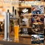 Triple Taps Draft Beer Tower Dispenser, rustfrit stål Kag