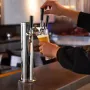 Triple Taps Draft Beer Tower Dispenser, rustfrit stål Kag