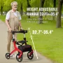 Foldning Rollator Walker til seniorer og voksne, letvægts