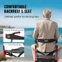 Folding Rollator Walker for Seniors and Adults, Lightweight Aluminum Rolling Walker with Seat and Adjustable Handle, 4-Wheel Out