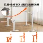 Standing Desk Frame, Adjustable 70-117 cm Height & 95-158 cm Length Electric Stand Up Computer Desk Legs, Ergonomic DIY Workstat