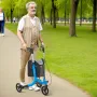 3 Wheels Rollator Walker til seniorer, let aluminium