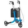 3 Wheels Rollator Walker for Seniors, Lightweight Aluminum Foldable Rolling Walker with Adjustable Handle, Outdoor Trio Mobility