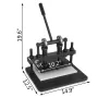 Læderskæremaskine 260x150mm manual die cutter tunge