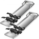 Concrete Knee Boards 30'' x 8'' Slider Knee Boards, Kneeler Board Stainless Steel Kneeboards, Concrete Sliders Pair Moving