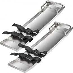 Concrete Knee Boards 30'' x 8'' Slider Knee Boards, Kneeler Board Stainless Steel Kneeboards, Concrete Sliders Pair Moving