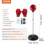 Punching Bag, Reflex Boxing Bag for Kids & Adults, Height Adjustable Free Standing Strike Bag Set with Boxing Gloves & Stand, Wo
