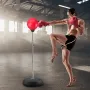 Punching Bag, Reflex Boxing Bag for Kids & Adults, Height Adjustable Free Standing Strike Bag Set with Boxing Gloves & Stand, Wo