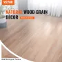 Self Adhesive Vinyl Floor Tiles 36 x 6 inch, 36 Tiles 2.5mm Thick Peel & Stick, Natural Wood Grain DIY Flooring for Kitchen, Din