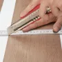 Self Adhesive Vinyl Floor Tiles 36 x 6 inch, 36 Tiles 2.5mm Thick Peel & Stick, Natural Wood Grain DIY Flooring for Kitchen, Din