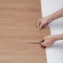 Self Adhesive Vinyl Floor Tiles 36 x 6 inch, 36 Tiles 2.5mm Thick Peel & Stick, Natural Wood Grain DIY Flooring for Kitchen, Din