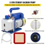 3 CFM 1/4HP Single Stage Vacuum Pump, 3 gallon (13 liter)