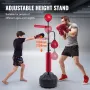 Boxing Speed Trainer, Punching Bag with Stand, Reflex Boxing Bag for Teens & Adults, Height Adjustable Free Standing Strike Bag 