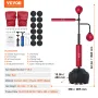 Boxing Speed Trainer, Punching Bag with Stand, Reflex Boxing Bag for Teens & Adults, Height Adjustable Free Standing Strike Bag 