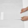 Self Adhesive Vinyl Floor Tiles 36 x 6 inch, 36 Tiles 2.5mm Thick Peel & Stick, Light Gray Wood Grain DIY Flooring for Kitchen, 