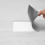 Self Adhesive Vinyl Floor Tiles 36 x 6 inch, 36 Tiles 2.5mm Thick Peel & Stick, Light Gray Wood Grain DIY Flooring for Kitchen, 