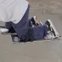 Concrete Knee Boards Stainless Steel, 28'' x 8'' Concrete Sliders, Knee Boards For Concrete, Concrete Knee Pads Pair Moving Slid