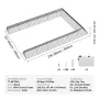 Chicken Tunnels, 236.2 x 157.5 x 24.2 inch(LxWxH) Chicken Tunnels for Yard, Portable Chicken Tunnels for Outside with Corner Fra