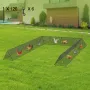 Chicken Tunnels, 236.2 x 157.5 x 24.2 inch(LxWxH) Chicken Tunnels for Yard, Portable Chicken Tunnels for Outside with Corner Fra