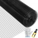 Hardware Cloth, 24" x 100\' & 1"x1" Mesh Size, Galvanized Steel Vinyl Coated 16 Gauge Chicken Wire Fencing with A Cutting "