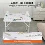 Mahjong Table, Square 4 Player Folding Card Table with 4 Cup Holders & 4 Chip Trays, Portable Domino Game Table with 1 Set of Do