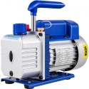 Vacuum Pump 9 CFM 1 HP Double Stage Air Conditioning Vacuum Pump 220V 5PA Ultimate Vacuum Refrigerant HVAC Air Tool Rotary Vane