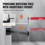 Wall Mount Boxing Spinning Bar, Adjustable Punching Spinning Bar, Boxing Speed Trainer with Gloves, Red Reflex Boxing Bar, Boxin