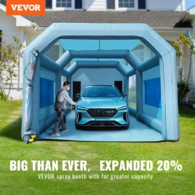 Inflatable Spray Booth Car Paint Tent 28x16x11ft Filter System 2 Blowers