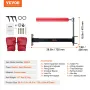 Wall Mount Boxing Spinning Bar, Adjustable Punching Spinning Bar, Boxing Speed Trainer with Gloves, Red Reflex Boxing Bar, Boxin