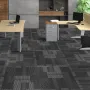 Carpet Tiles Reusable, 24"x 24"Carpet Squares With Padding Attached, Soft Padded Carpet Tiles, Easy Install DIY for Bedroom Livi