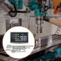 Digital Readout 250 & 500 & 600 mm Linear Scale 3 Axis DRO Display Kit Support Pin Knife Holder Plate Housing Clock Power Cable 