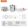 Goat Milking Machine, 3 L 304 Stainless Steel Bucket, Electric Automatic Pulsation Vacuum Milker, Portable Milker with Food-grad