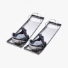 Concrete Knee Boards Stainless Steel, 30'' x 8'' Concrete Sliders, Knee Boards For Concrete, Concrete Knee Pads Moving Sliders,