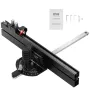Precision Miter Gauge, Standard Slot 19 x 9.5 mm, Aluminum Alloy Table Saw Miter Gauge with 45.7 cm Grating 15 Angle Stops Adjus